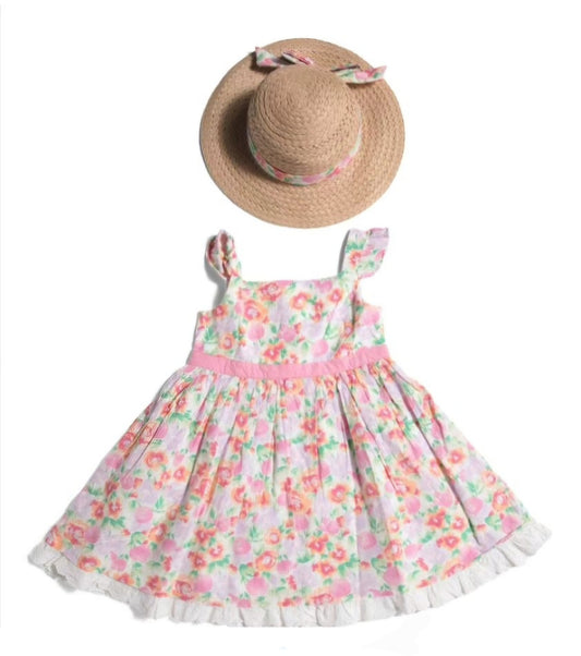 Vestido de niña con sombrero