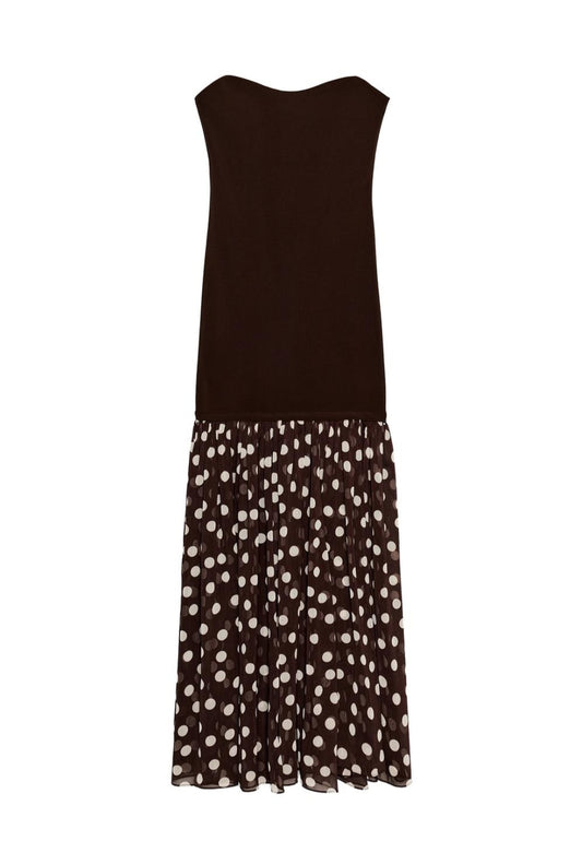 Vestido ZARA cafe de puntitos
