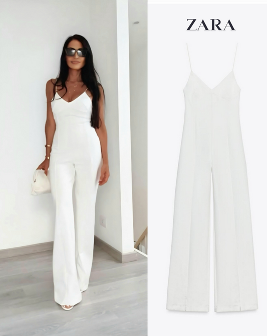 Jumpsuit blanco ZARA0032