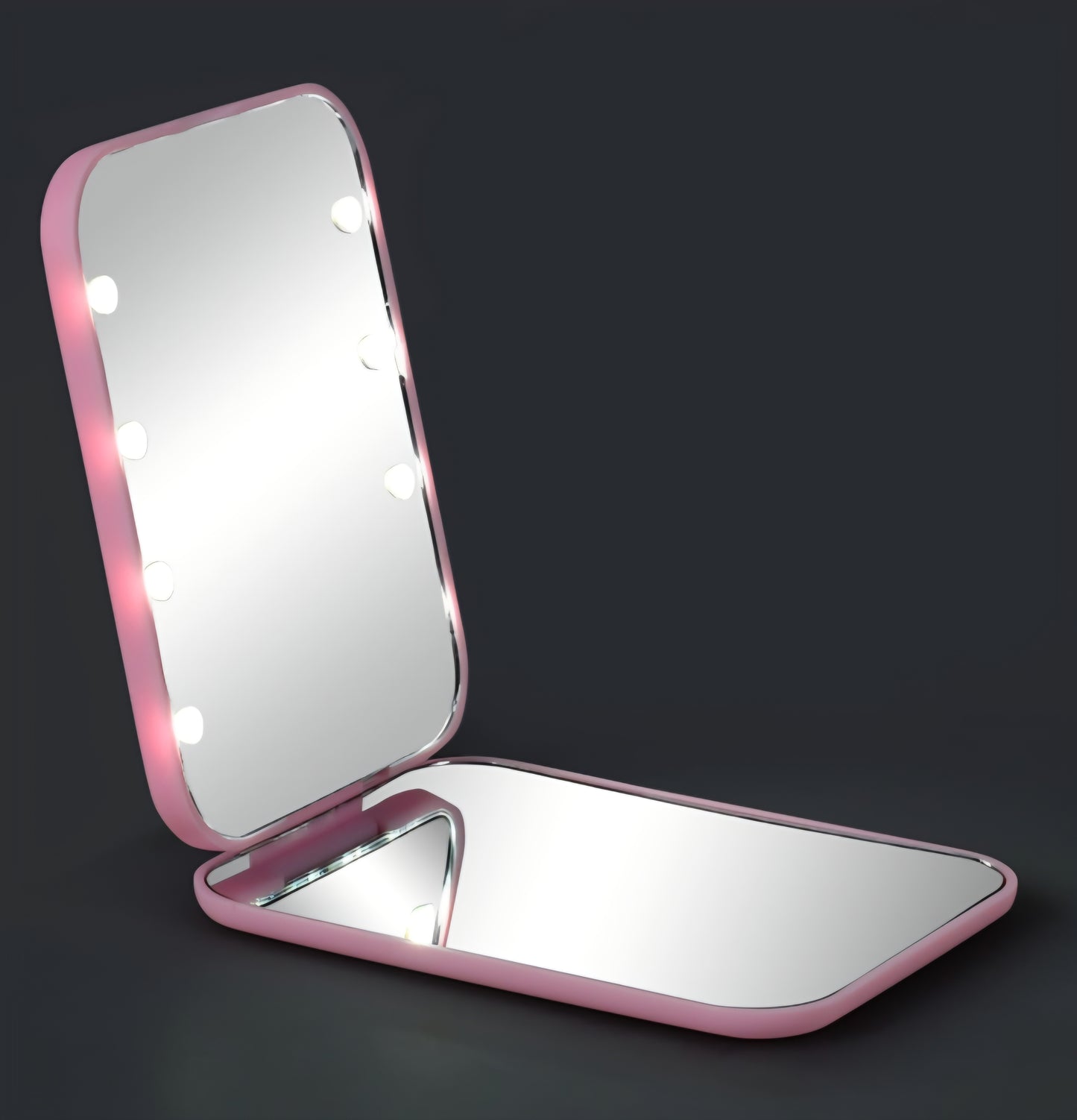 Espejo de cartera LED pink