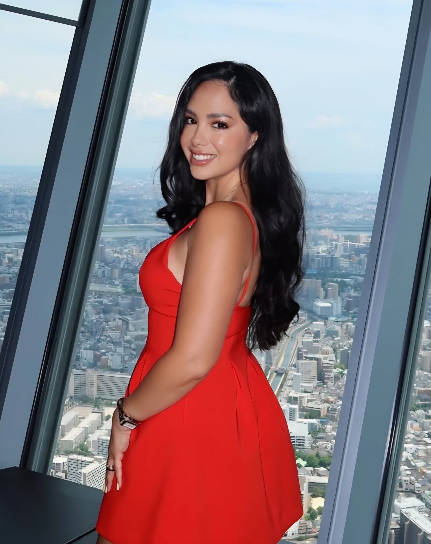 Vestido Rojo de Tiras ZARAD0011