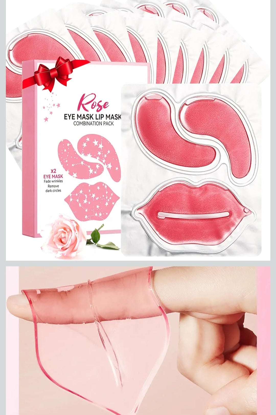 Parches humectantes para operas y labios set de 10