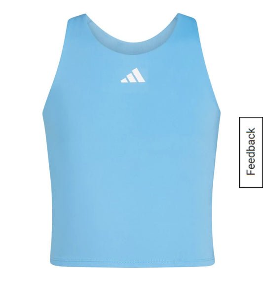 Blusa corta celeste ADIDASB0001