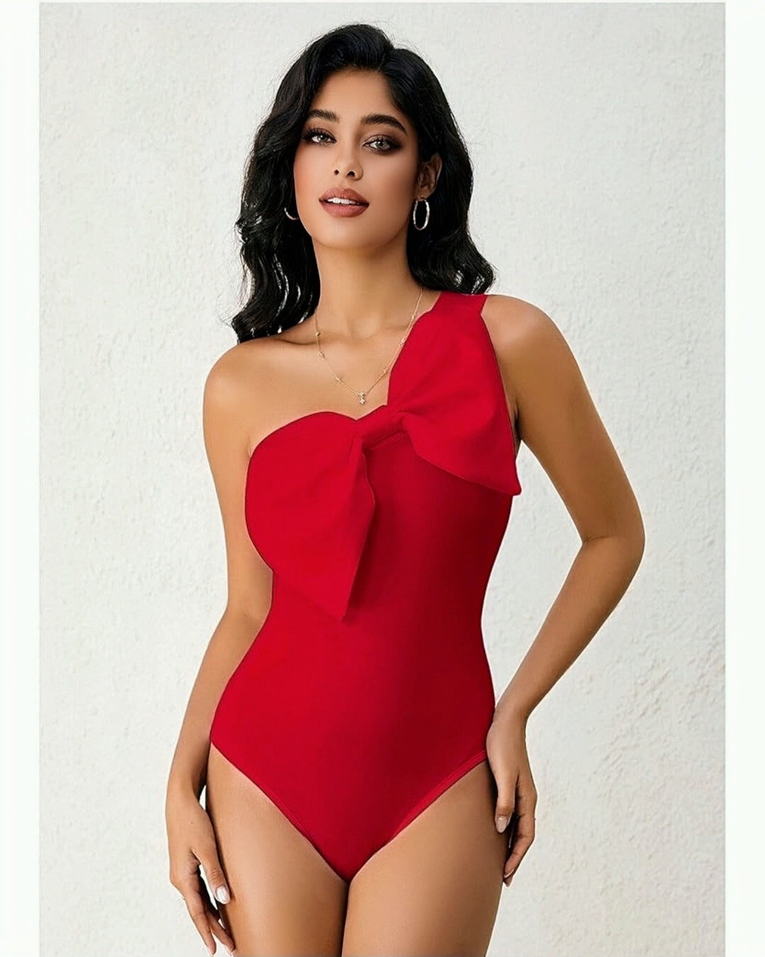 Body Roja con Detalle de Lazo ST0003