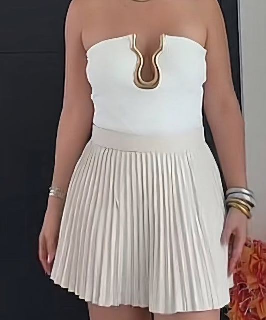 Body strapless beige