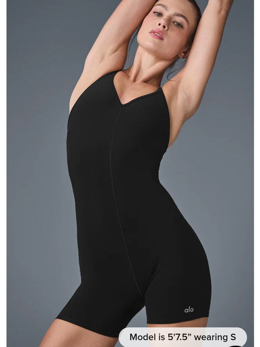 Enterizo Negro ALO0005