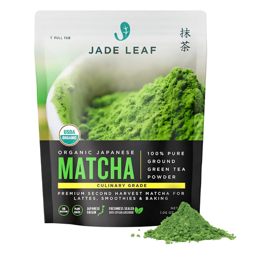 Jade Leaf Matcha Organic Premium Ceremonial Grade Matcha Green Te. 1.06 oz. VIT0004